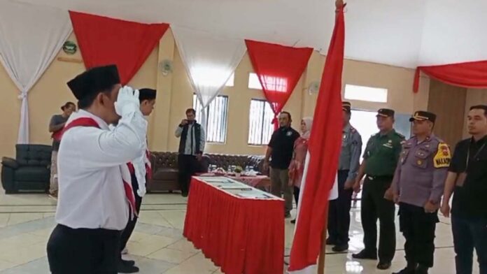 Tiga Napiter Lapas Banjar Beri Hormat pada Merah Putih