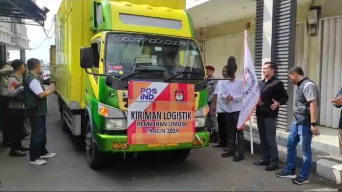 Logistik Pemilu 2024 Mulai Dikirim ke 39 Kecamatan di Kabupaten Tasikmalaya