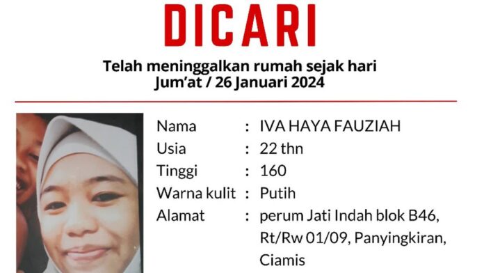 Perempuan Warga Ciamis Belum Pulang Selama 3 Hari