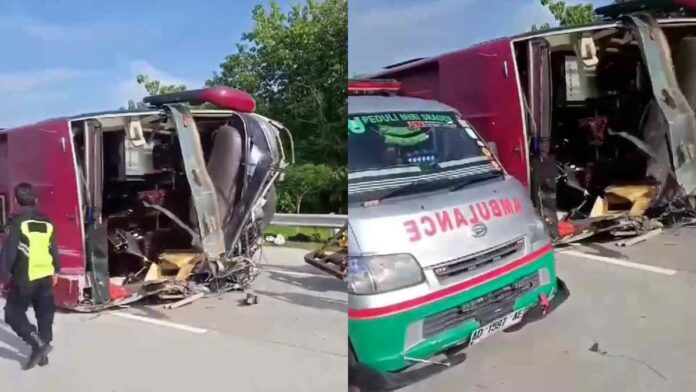 Bus Pendukung Ganjar-Mahfud Kecelakaan di Tol Ngawi