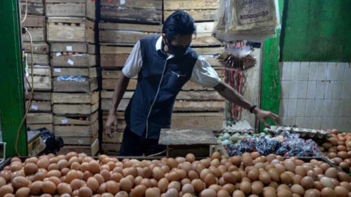 harga telur ayam di Cimahi terus naik