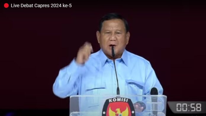 Prabowo di Debat Final Capres Indonesia Kekurangan 140 Ribu Dokter