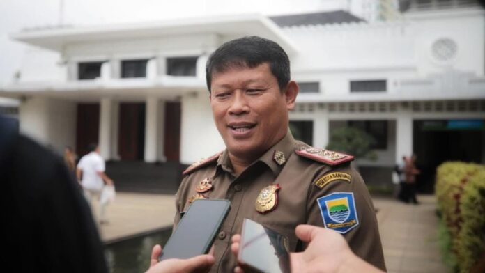 Satpol PP Kota Bandung, Jawa Barat, menerjunkan ratusan personel amankan Pemilu