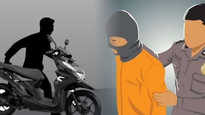 Pemuda di Gresik Maling Motor Diringkus Polisi