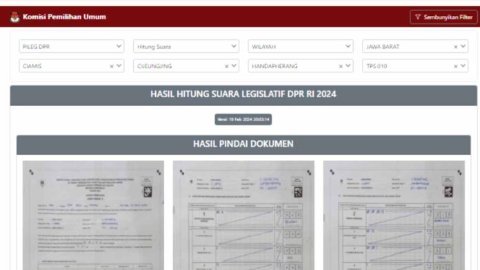 Hasil Hitung Suara Sementara