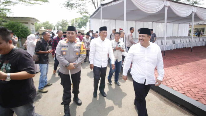 Bupati Jeje Pamit pada acara halalbihalal akbar Pemkab Pangandaran