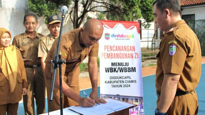 Canangkan Zona Integritas, Komitmen Disdukcapil Ciamis Wujudkan Birokrasi Bersih