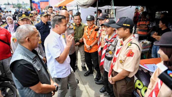 situasi lalu lintas arus mudik H-2 Lebaran di Padalarang