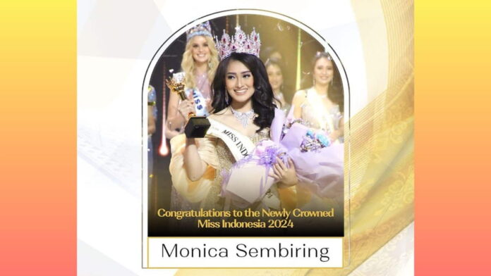 Pemenang Miss Indonesia 2024 Monica Sembiring