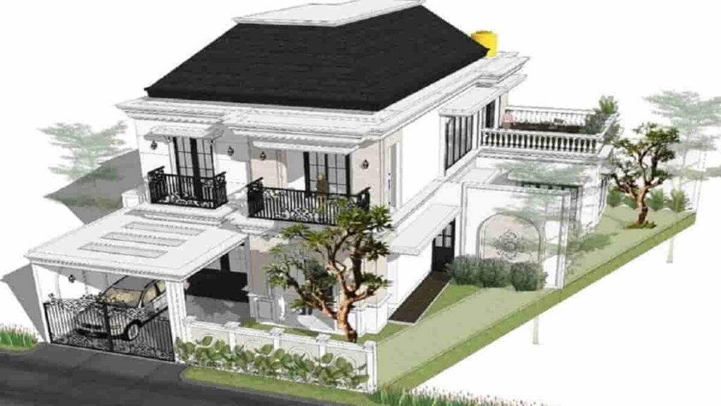 Desain Rumah Lahan Segitiga