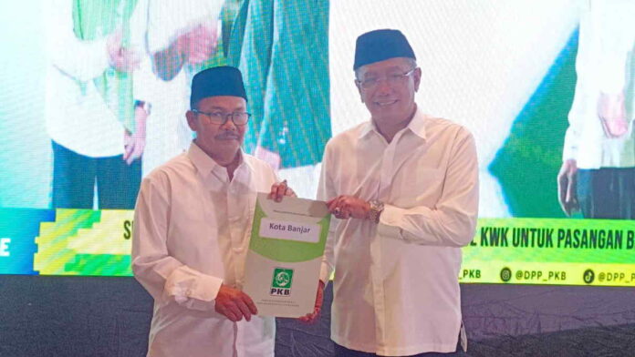 Sudarsono-Supriana Dapat SK dari PKB Jadi Bakal Calon di Pilkada Kota Banjar