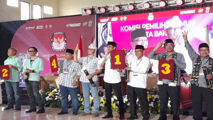 Pengundian nomor urut di Pilkada Kota Banjar