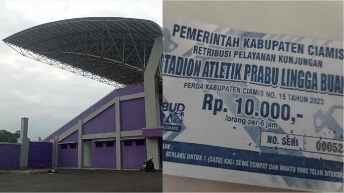 Sejumlah Warga Keluhkan Tarif Retribusi Stadion Atletik Ciamis, Kemahalan?