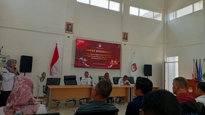 Rakor debat kandidat cabup/cawabup bandung