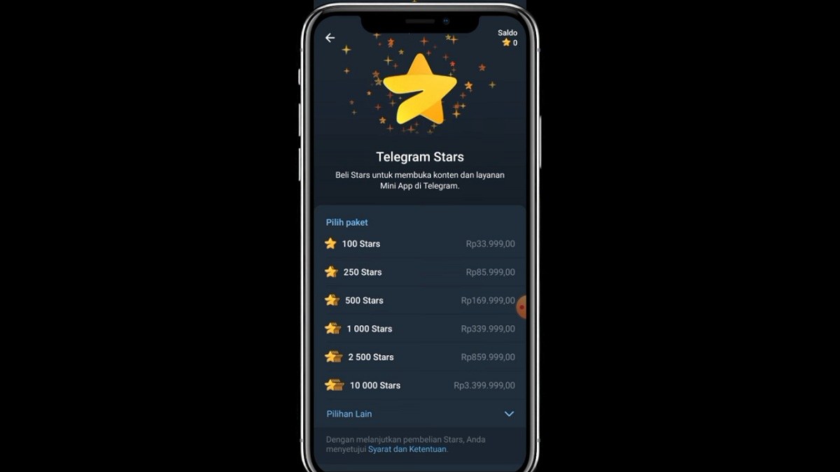 Cara Beli Star Telegram Lewat Premium Bot hingga Fragmen