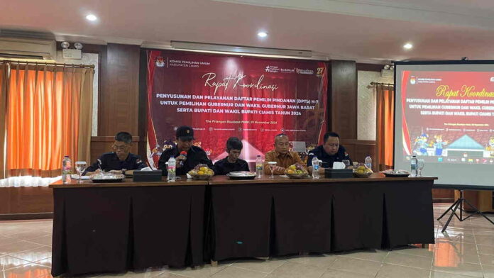 KPU Ciamis Gelar Rakor DPTb H-7, Beberkan Persyaratan Pindah Memilih