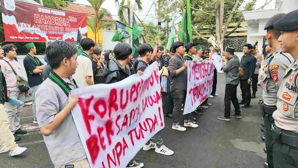 Peringatan Hakordia 2024, HMI Dorong Kejari Ciamis Selesaikan Kasus Korupsi