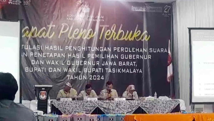 KPU Kabupaten Tasikmalaya Tetapkan Hasil Perolehan Suara Pilkada