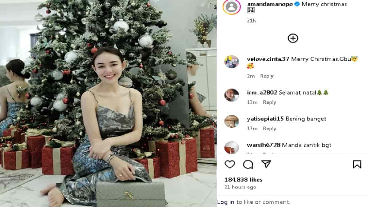 Penampilan Amanda Manopo Jadi Sorotan Saat Rayakan Natal, Kenapa?