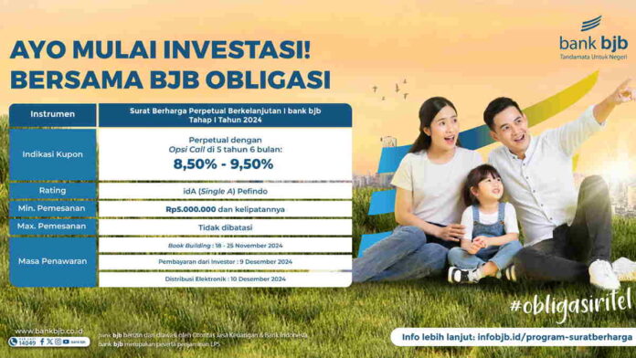 bank bjb Pionir Penerbitan Surat Berharga Perpetual Rupiah di Indonesia