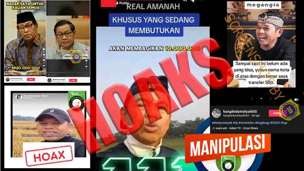 Hati-hati! Video Hoaks Bagi-bagi Bantuan Hasil Rekayasa AI Pascapilkada 2024