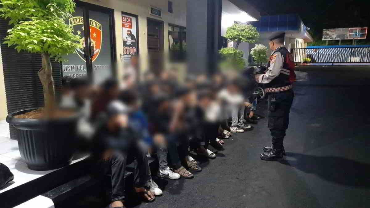 Patroli Gabungan di Kota Banjar Amankan Puluhan Remaja Konsumsi Miras