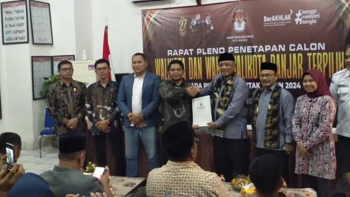 Penetapan Walikota dan Wakil Walikota Kota Banjar Terpilih 2024