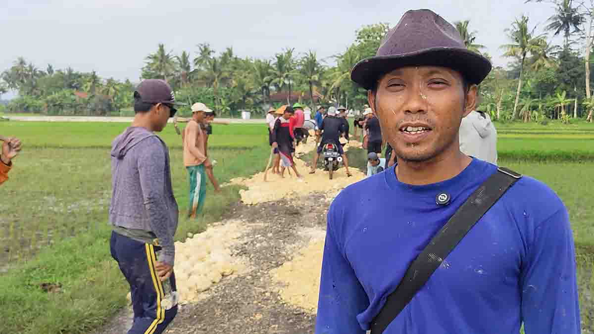 Singgung Program Kedaulatan Pangan, Petani di Lakbok Ciamis Minta Pemerintah Perhatikan Infrastruktur Jalan