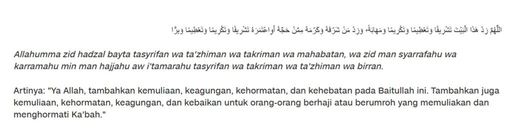 Doa Melihat Kabah Sesuai Sunnah Rasulullah dan Artinya