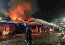 Kebakaran di Pasar Manis Ciamis