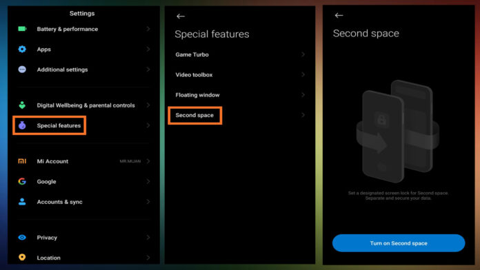 Second Space Xiaomi, Ruang Terpisah untuk Menjaga Privasi