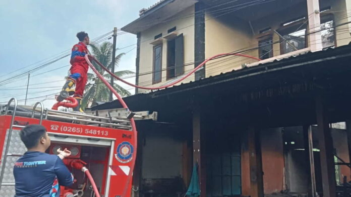 Kebakaran bengkel di Tasikmalaya