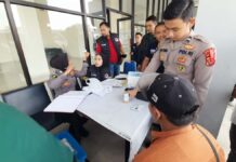 Tes urin pengemudi di Terminal Kota Banjar