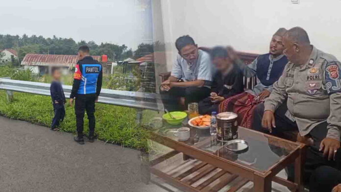 Diduga Kabur dari Pondok Pesantren, Seorang Bocah Ditemukan Berjalan Kaki di Tol Cisumdawu